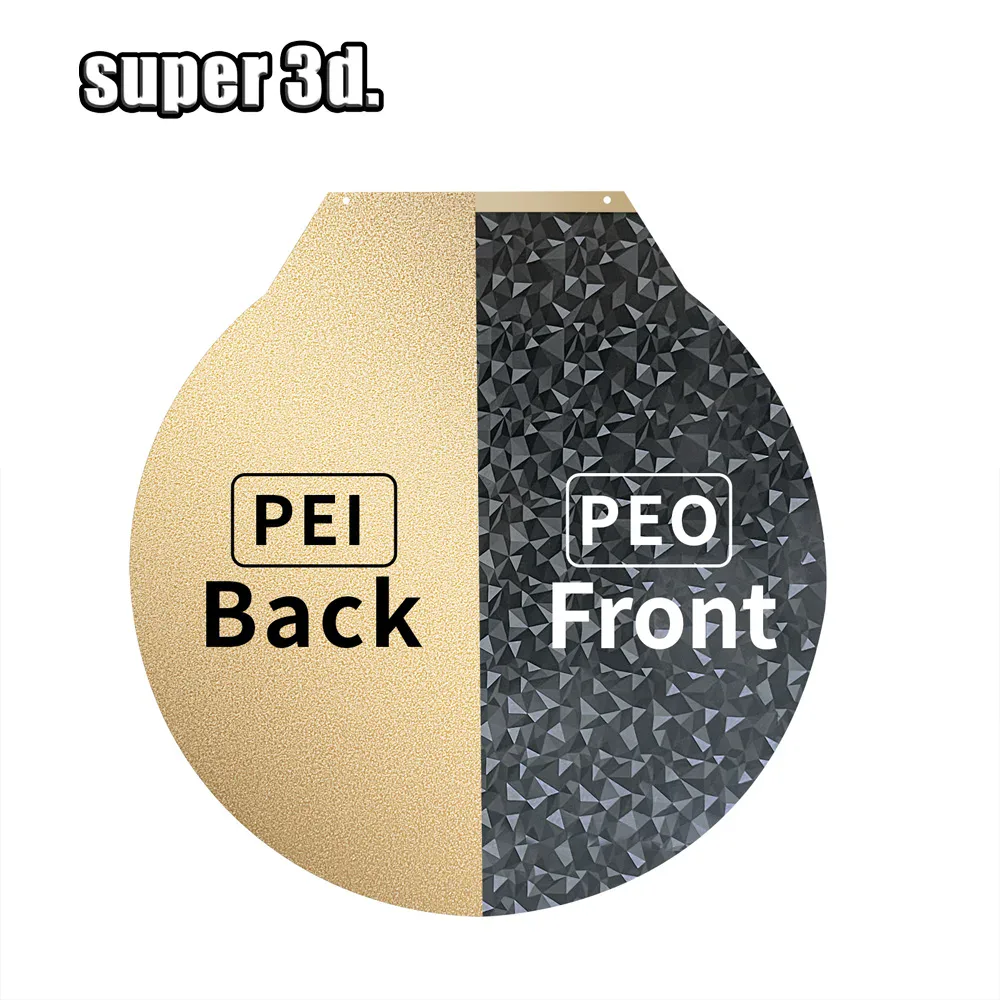 Plaque ronde PEO pour Flsun V400 SR pei, feuille de PEO en