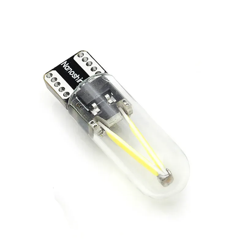 Ampoule LED T10 W5W COB à filament pour voiture