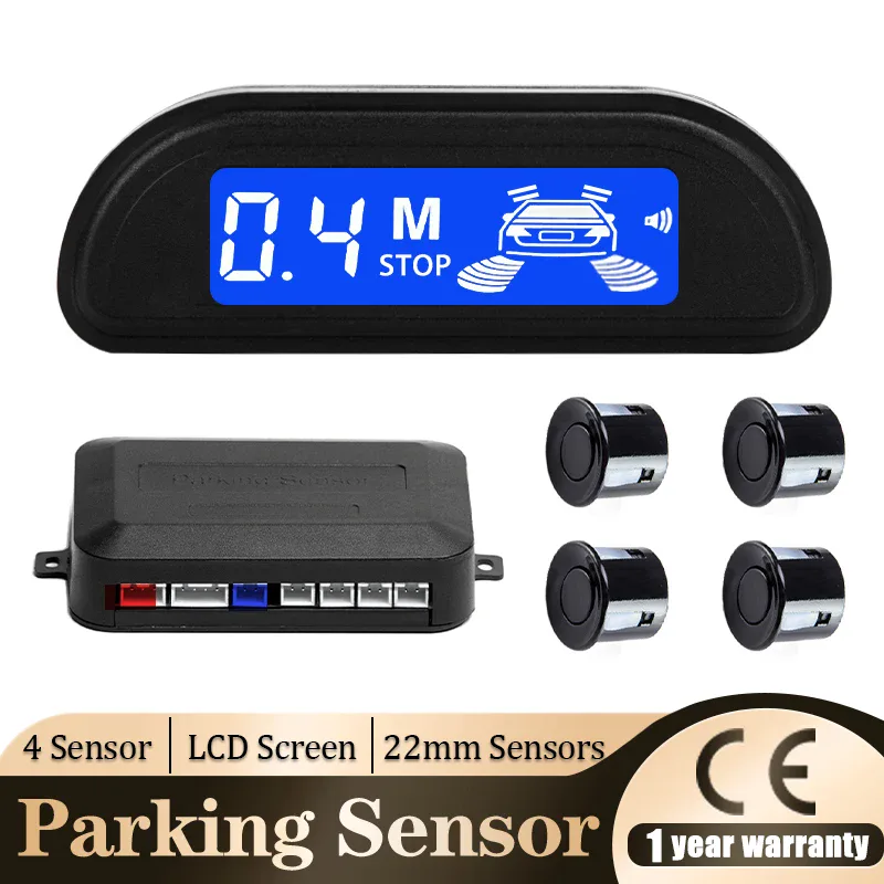 Kit de 4 capteurs de recul pour voiture avec écran et alerte sonore