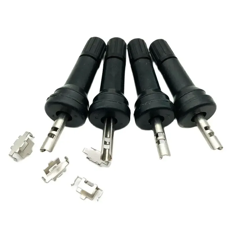 Valves de pneus TPMS en caoutchouc, 4 pièces