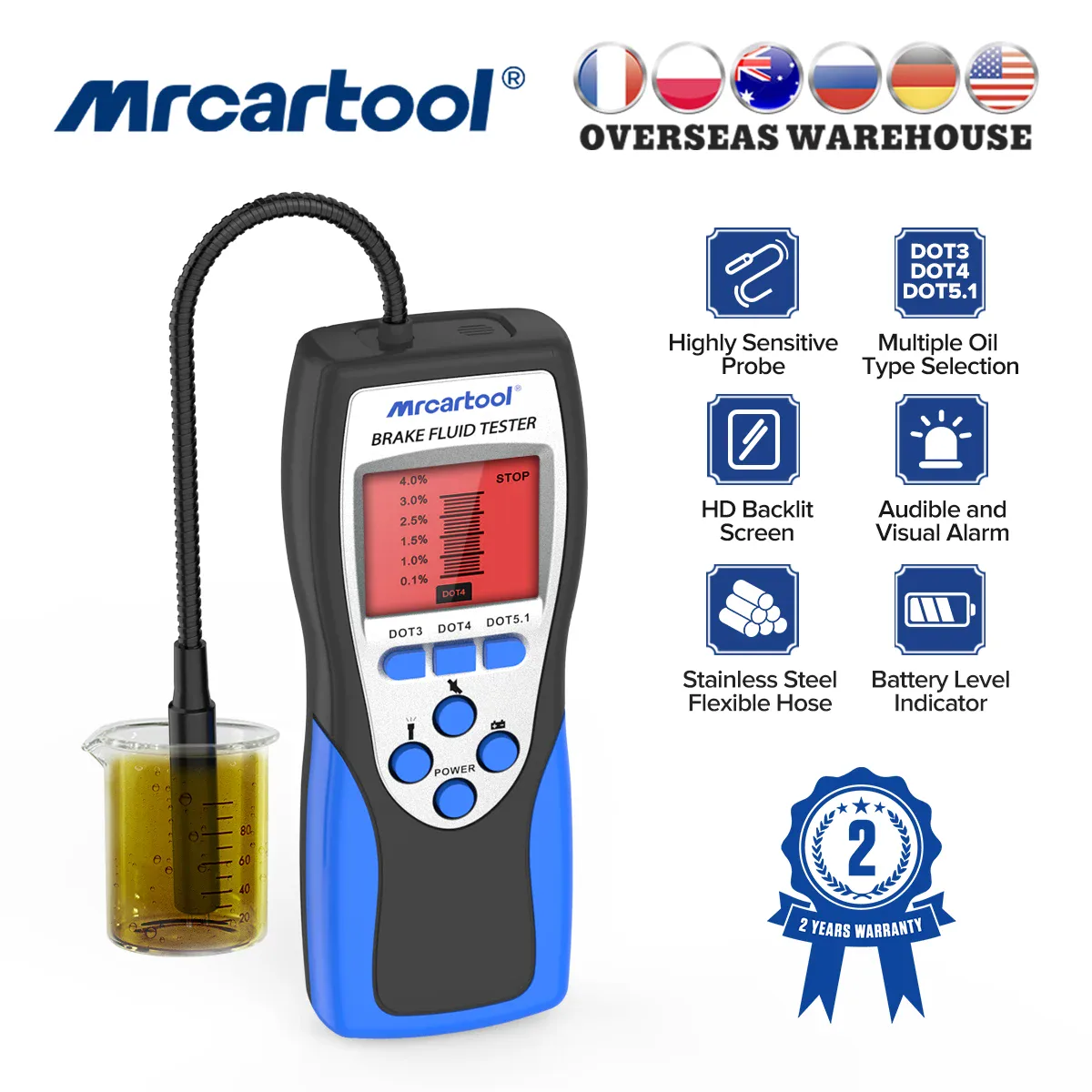 Testeur de qualité d'huile moteur MRCARTOOL F60