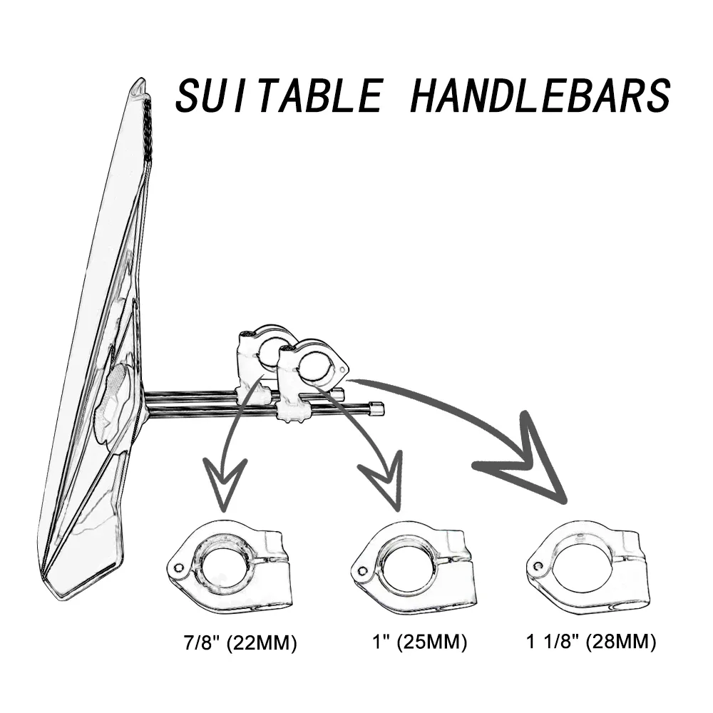 G1125 2021 - 2023 universel moto pare-brise pare-brise