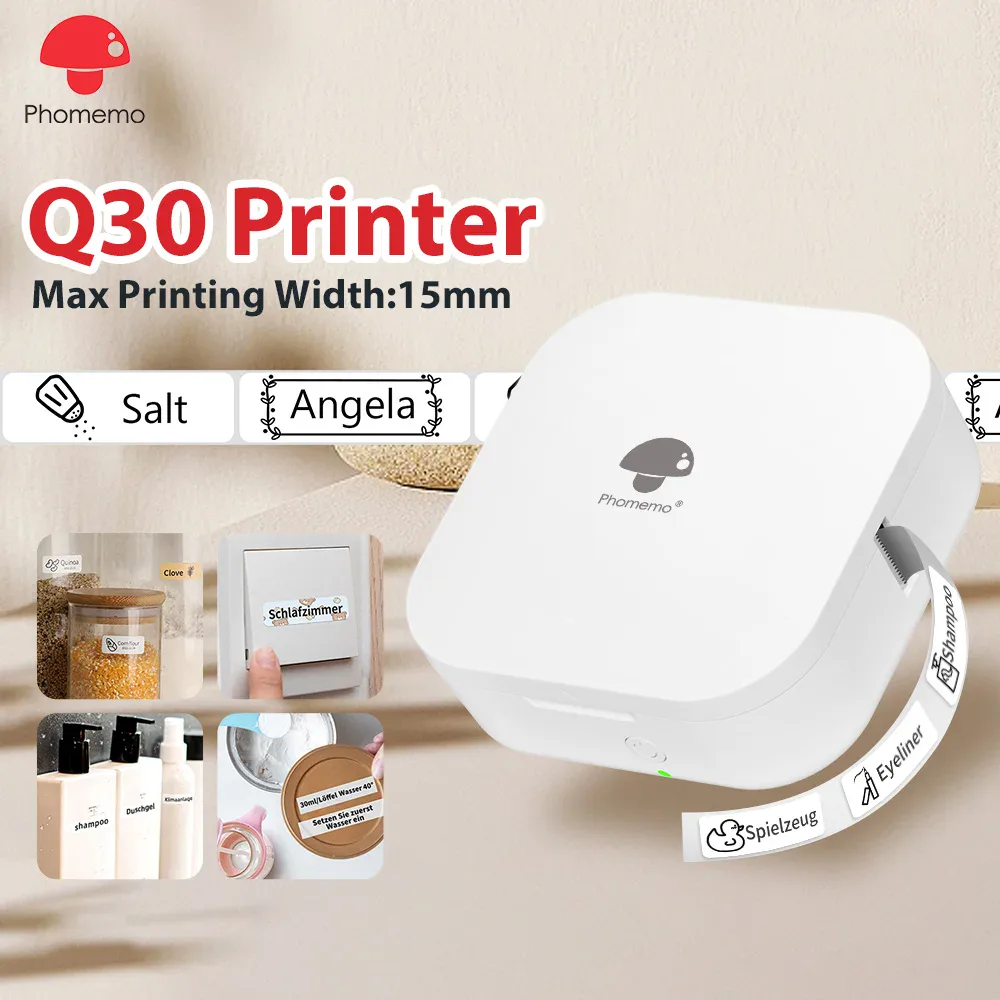 Imprimante d'étiquettes thermique Phomemo Q30 Bluetooth
