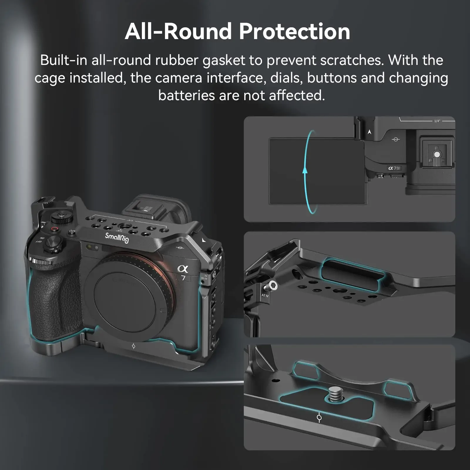 SmallRig A7m4 A7 IV Cage de caméra DSLR complète pour Sony
