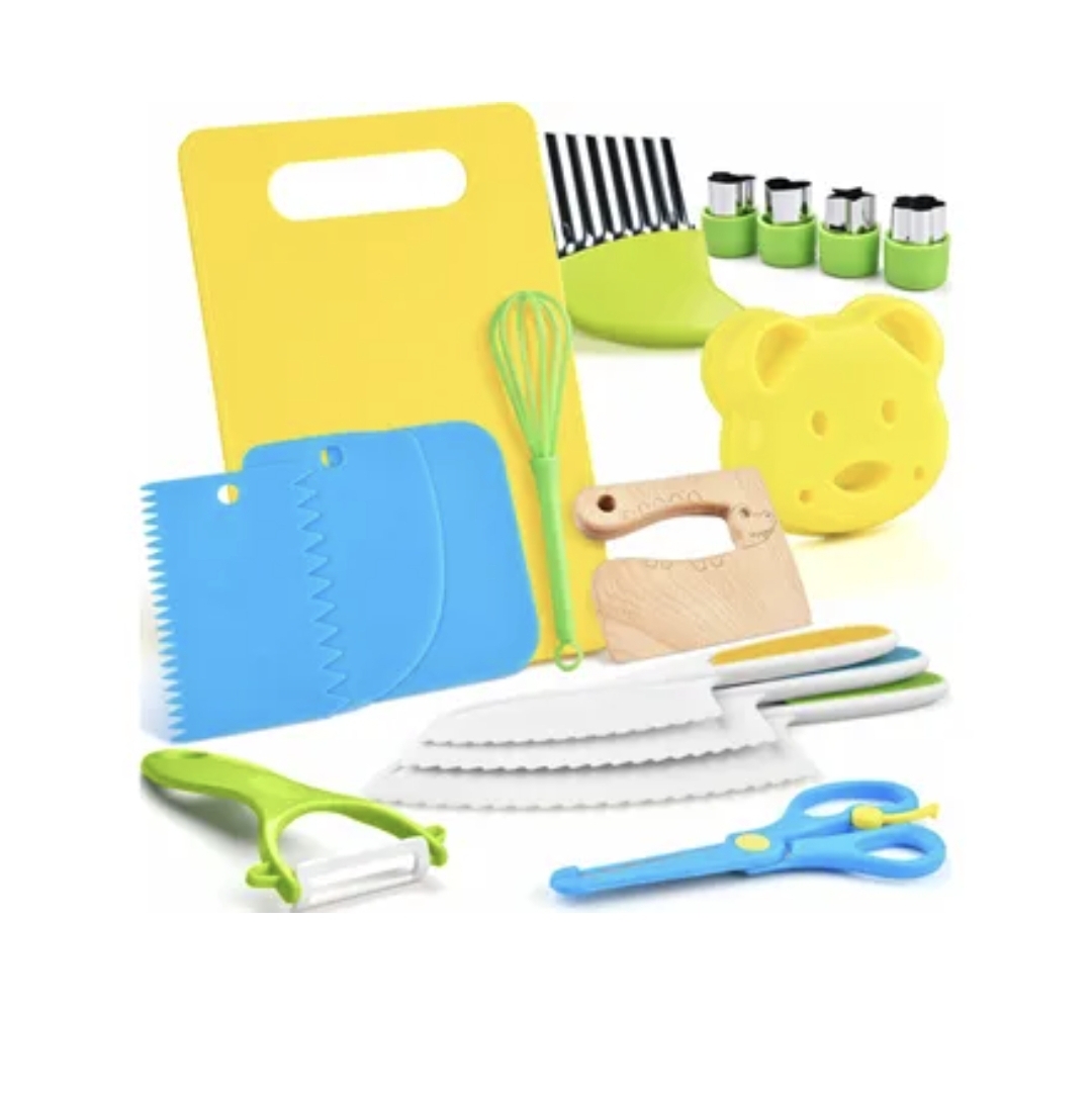 Kit cuisine enfant 17 pièces : cuisiner en toute sécurité