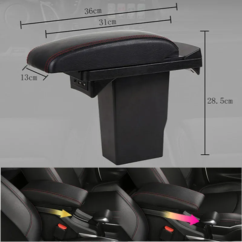Boîte d'accoudoir pour Peugeot 2008, pièces de rénovation
