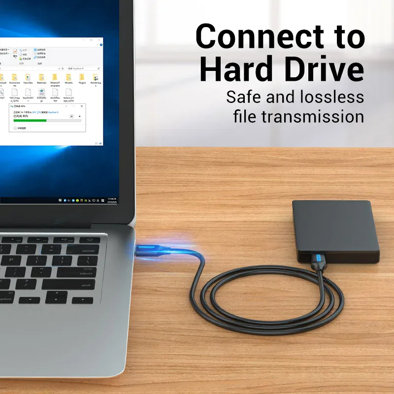 Vention câble d'extension USB vers USB mâle vers mâle 3.0
