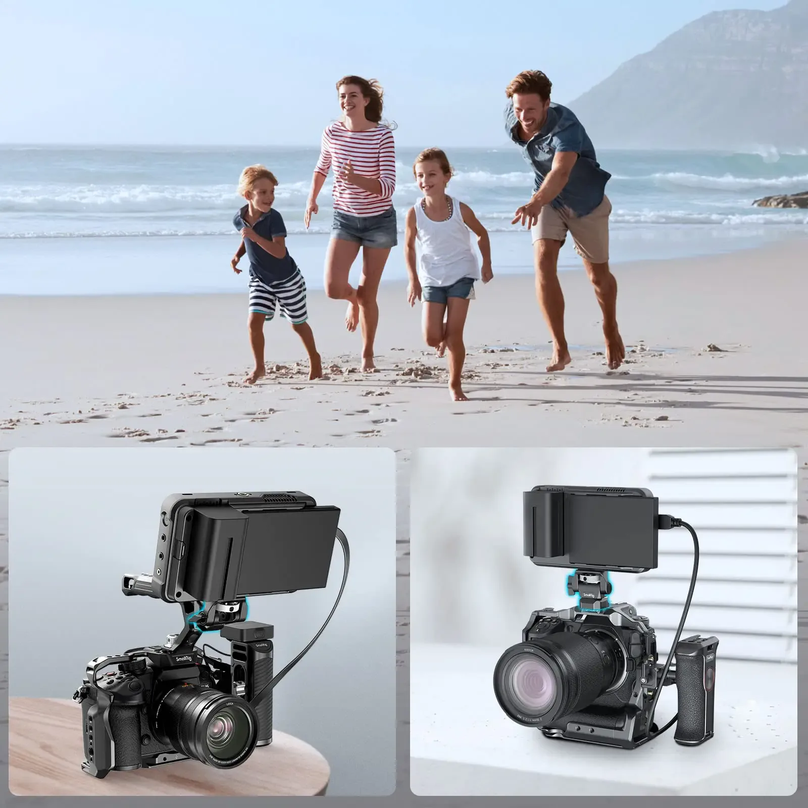 SmallRig – pince de caméra DSLR, pivotante et inclinable