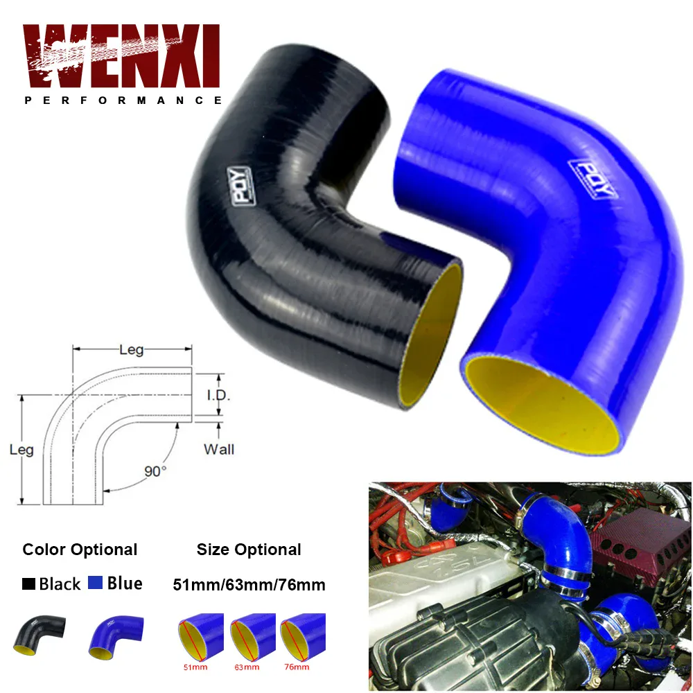 Durite en silicone coudée pour admission d'air et turbo