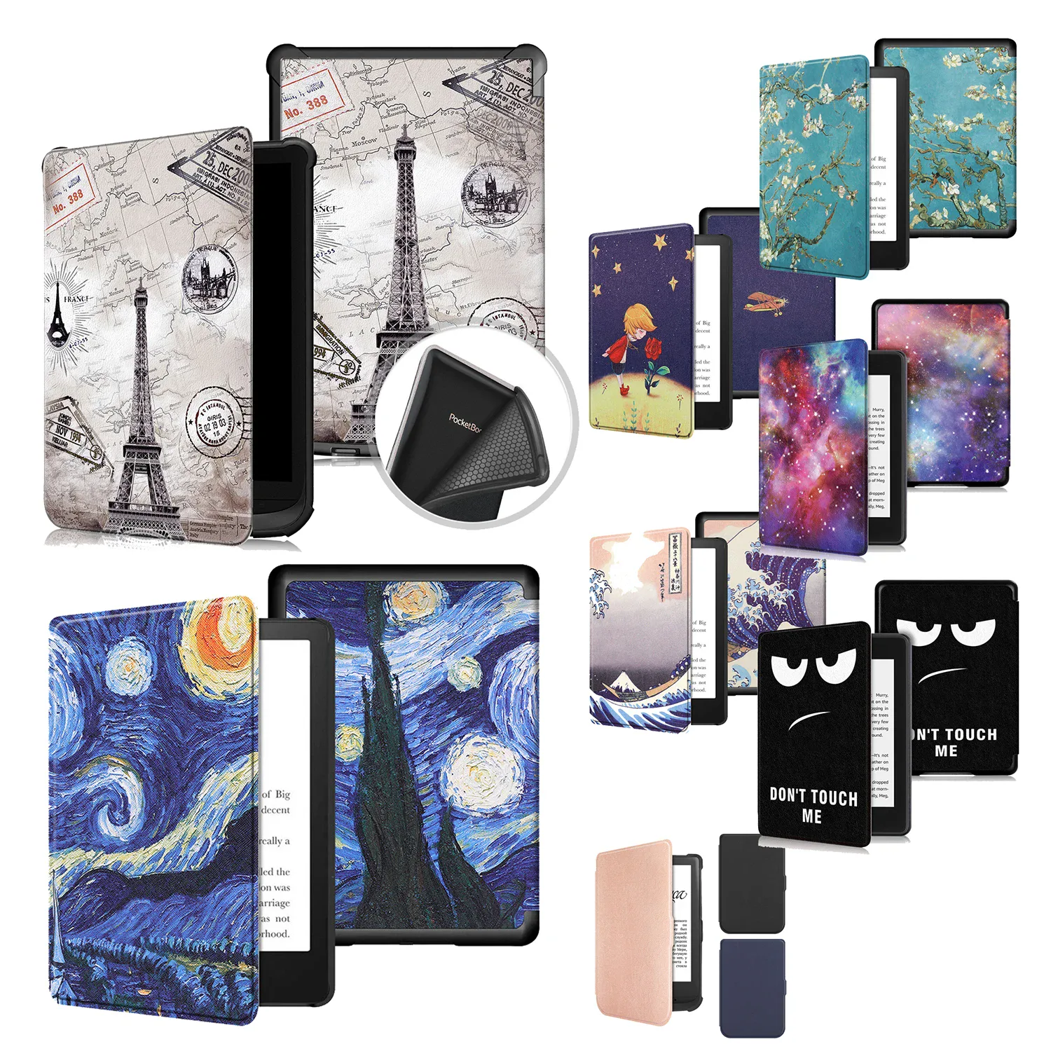 Étui folio pour liseuse PocketBook 6 pouces (veille auto)