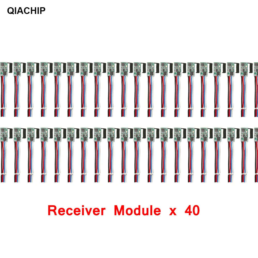 QIACHIP 40 pièces 433.92Mhz universel sans fil DC 3.6V-24V