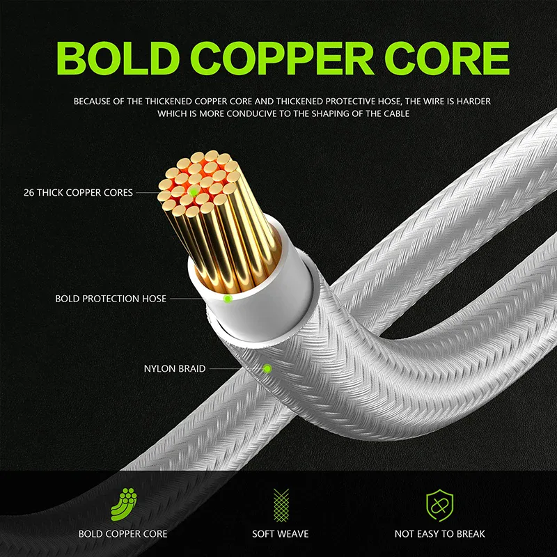 TEUCER 350mm ATX EPS PCI-E câble d'extension pour CPU GPU