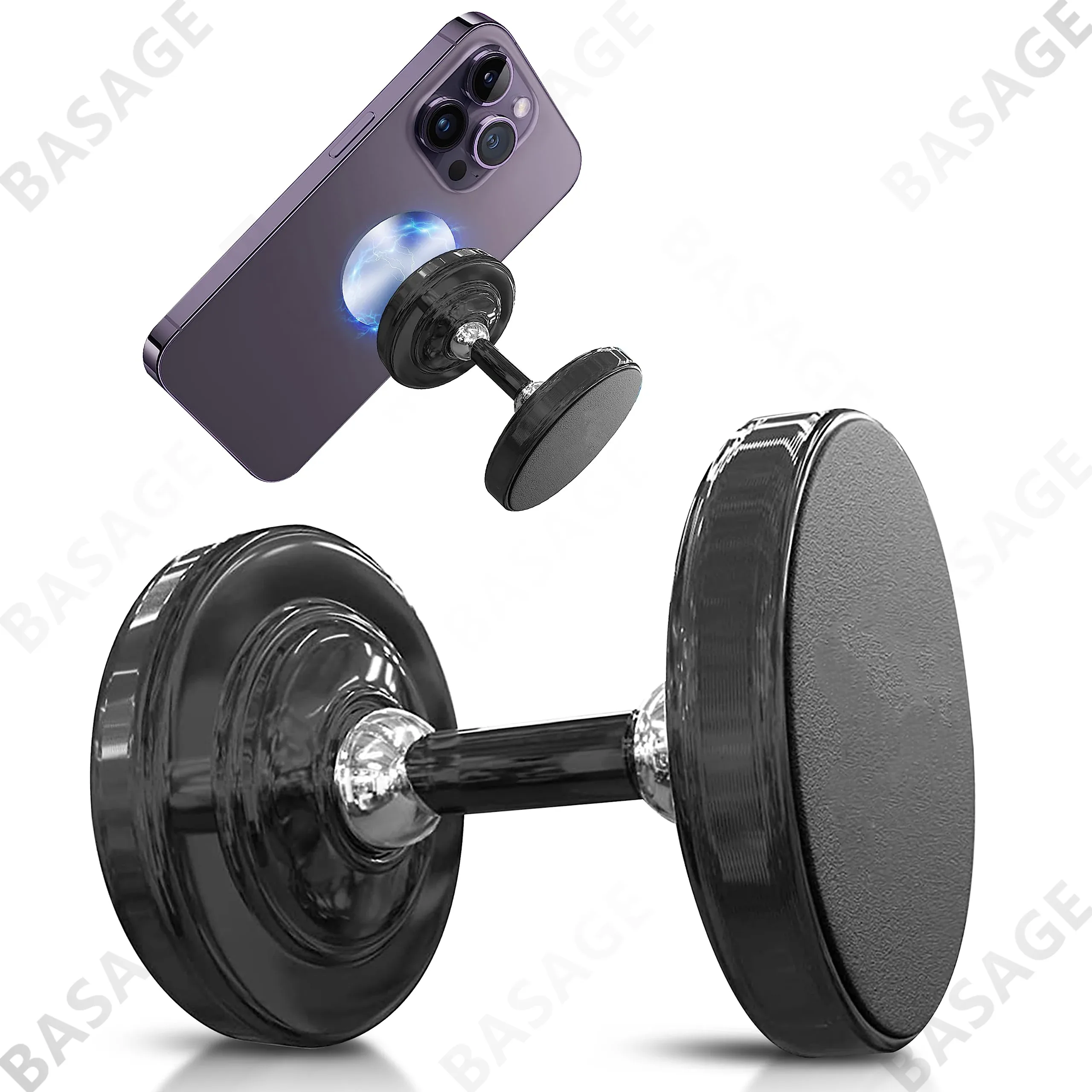 Support de téléphone magnétique double face gym