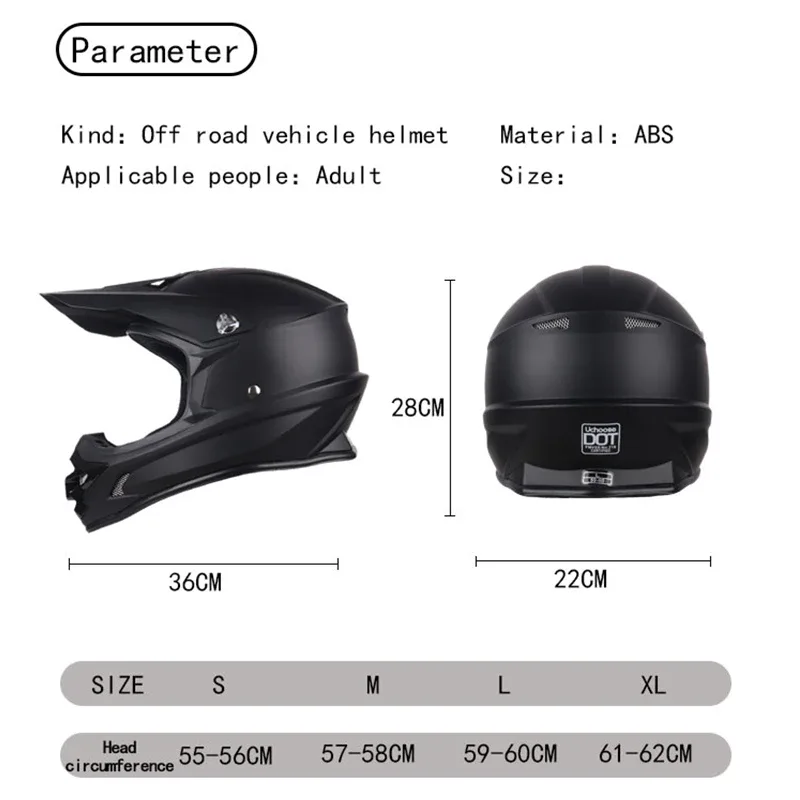 Casques DOT Motocross Kask Cross descente Soporte Casco