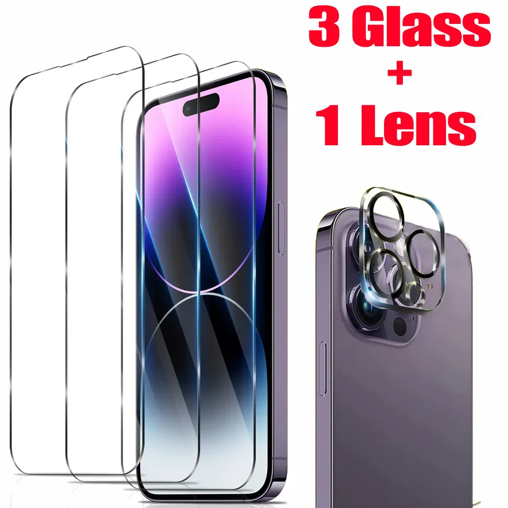 Verre trempé et film objectif pour iPhone