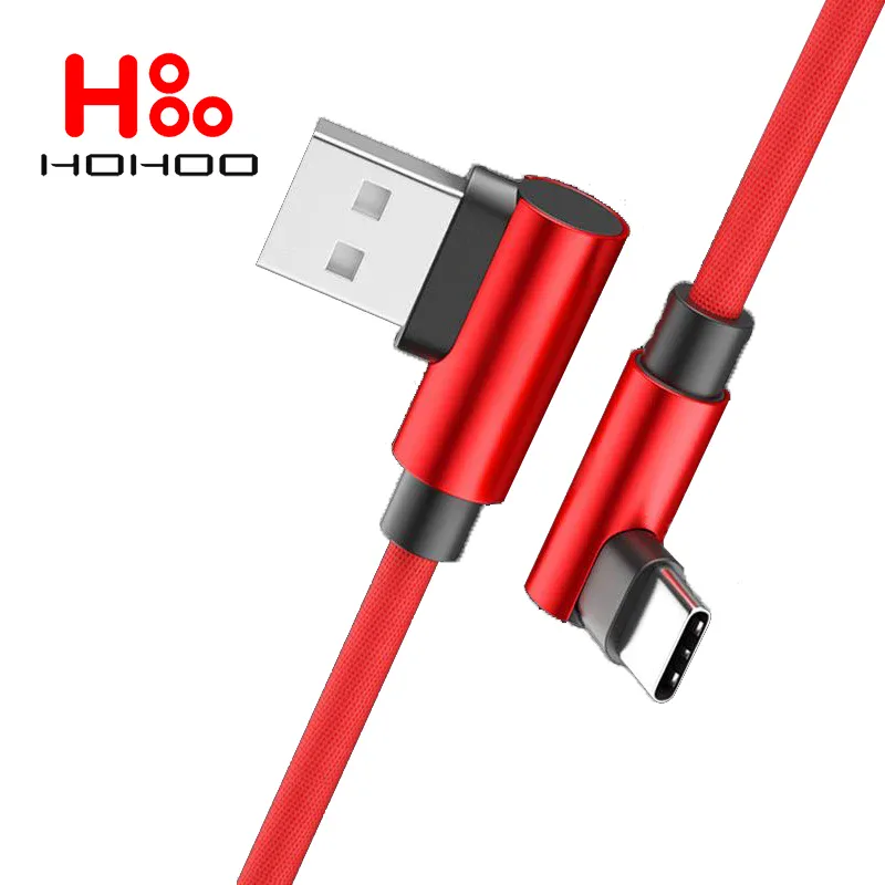 Câble USB-C coudé 90° charge rapide 5A pour gaming