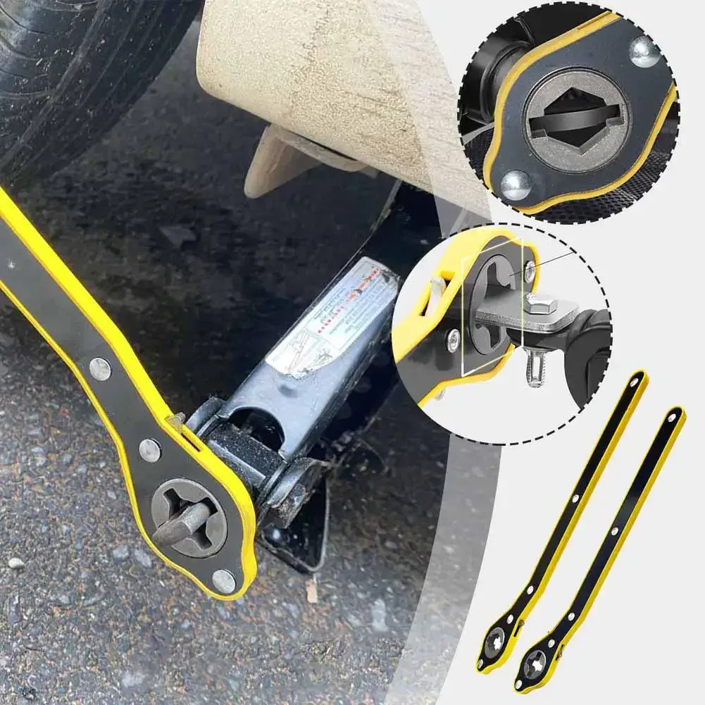 Clé à cliquet universelle pour voiture en acier
