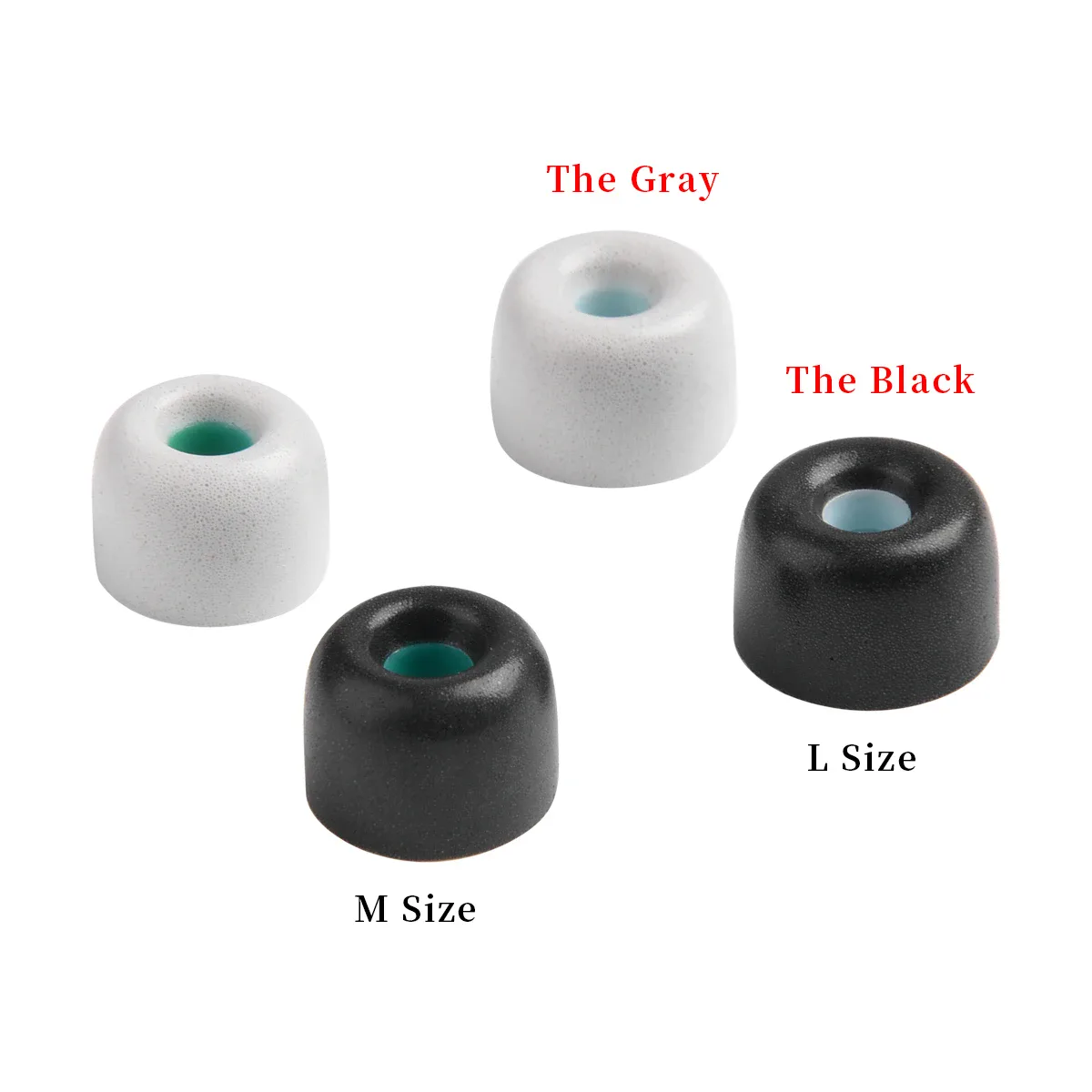 Embouts d'oreille en mousse à mémoire de forme, 4 pièces