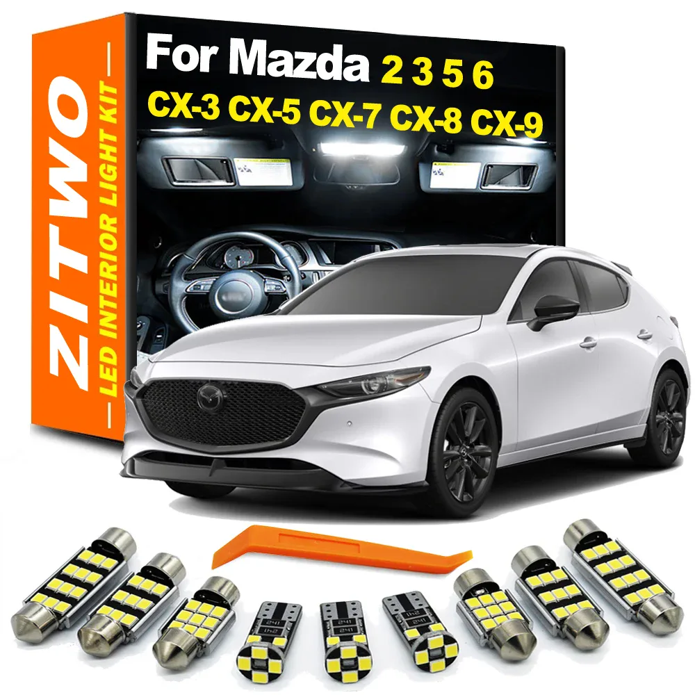 Kit d'ampoules LED d'éclairage intérieur pour Mazda