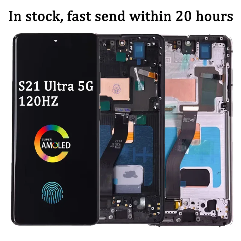 Écran AMOLED de remplacement pour Samsung Galaxy S21 Ultra
