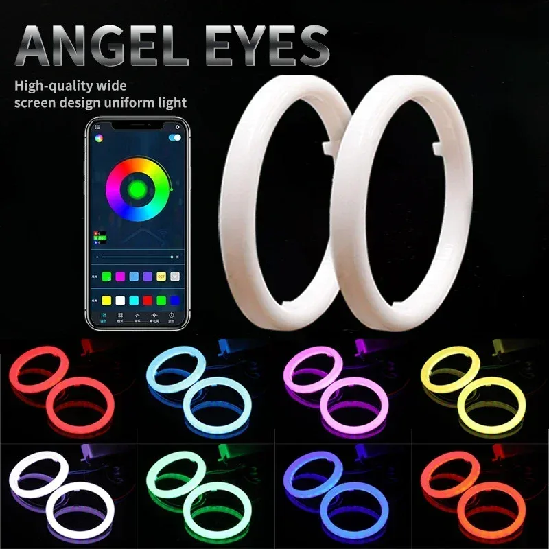 Anneaux LED Angel Eyes RGB avec clignotant pour phares