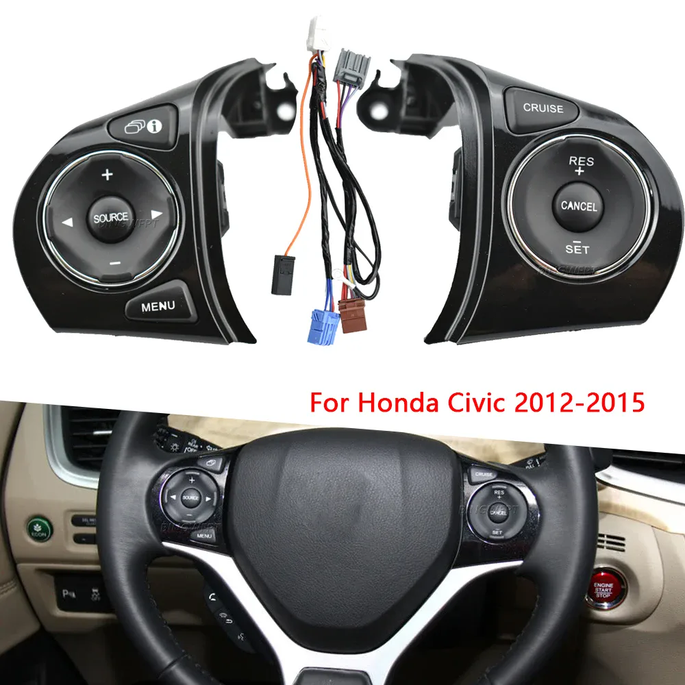 Commande au volant régulateur et audio pour Honda Civic 2012-2015