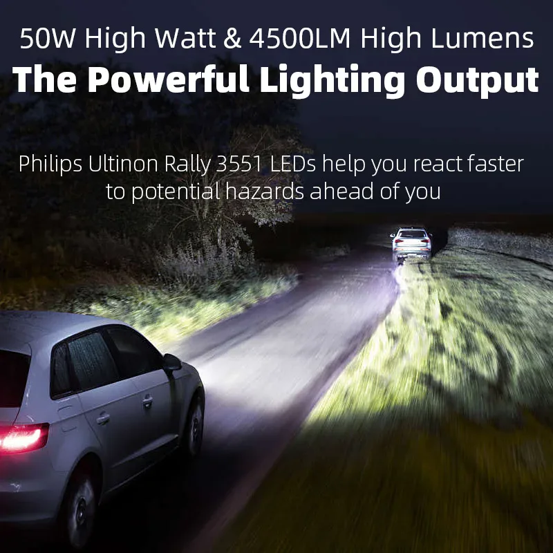 Philips-Ultinon Rally HIInter LED Lumière de voiture super