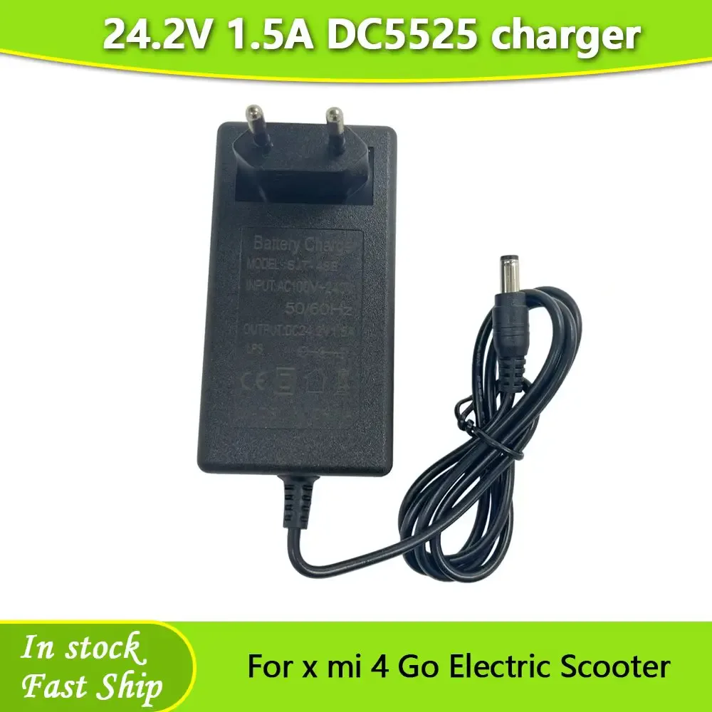 Chargeur 24,2 V 1,5 A pour Xiaomi Scooter 4 Go