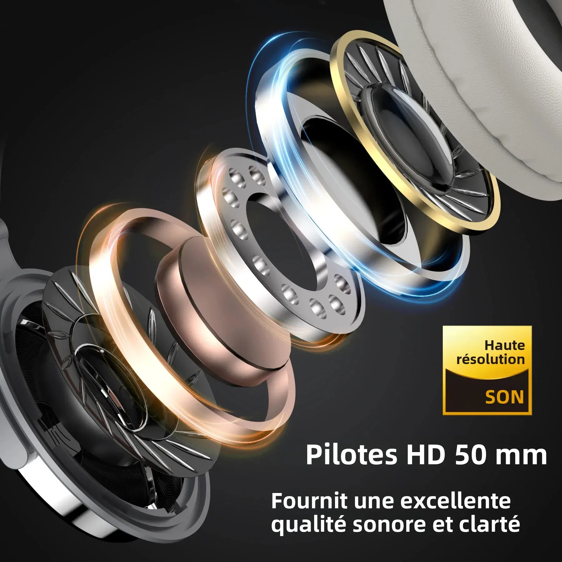 Oneodio Pro 10 casque filaire sur l'oreille haute