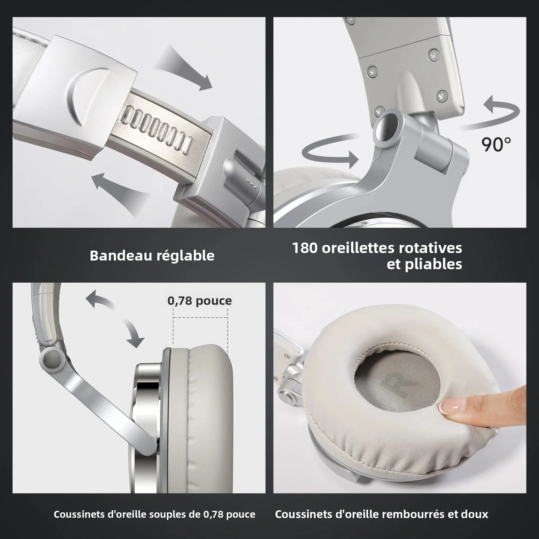 Oneodio Pro 10 casque filaire sur l'oreille haute