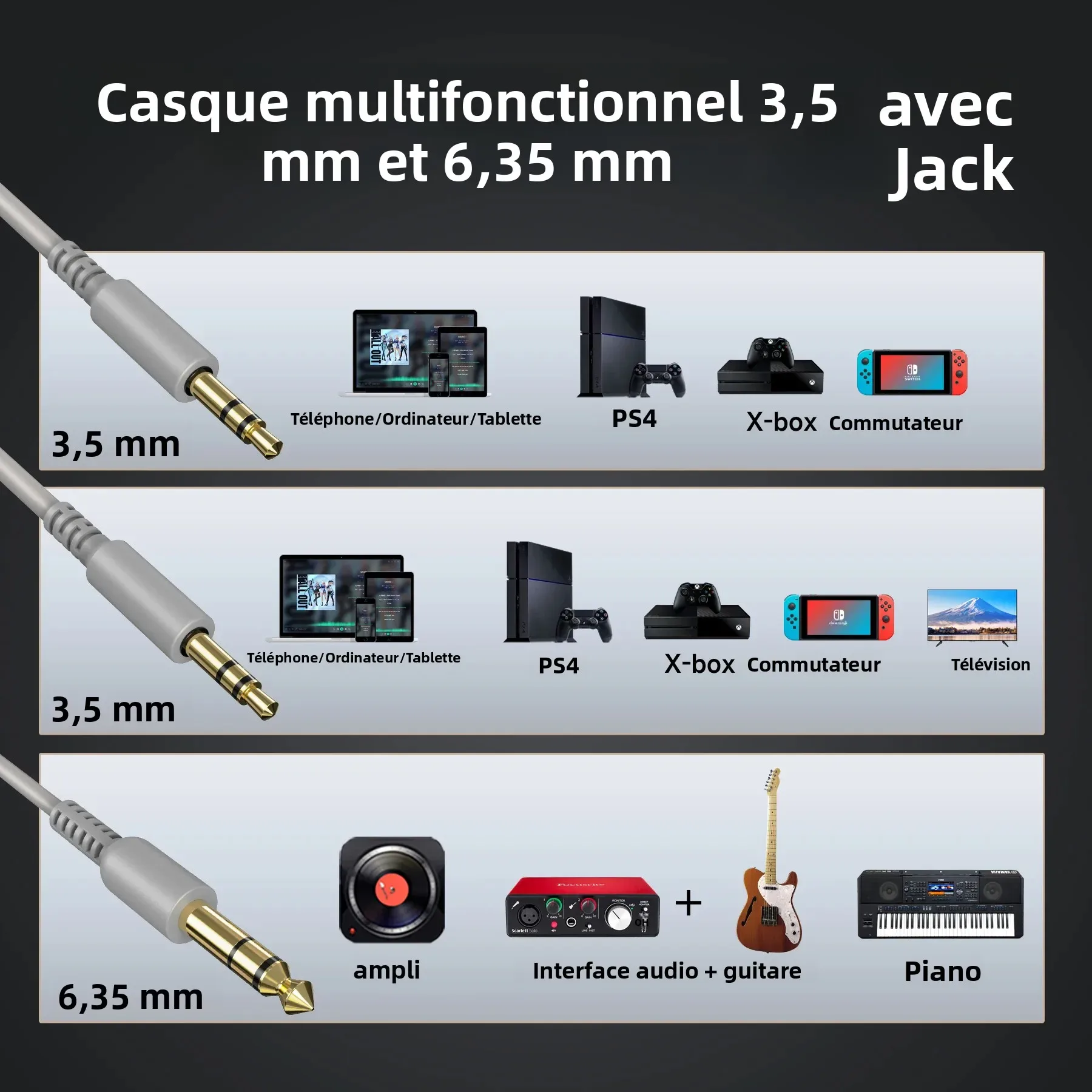 Oneodio Pro 10 casque filaire sur l'oreille haute