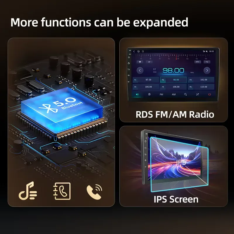Junsun 7" Wireless CarPlay for Apple Android Auto Car Radio