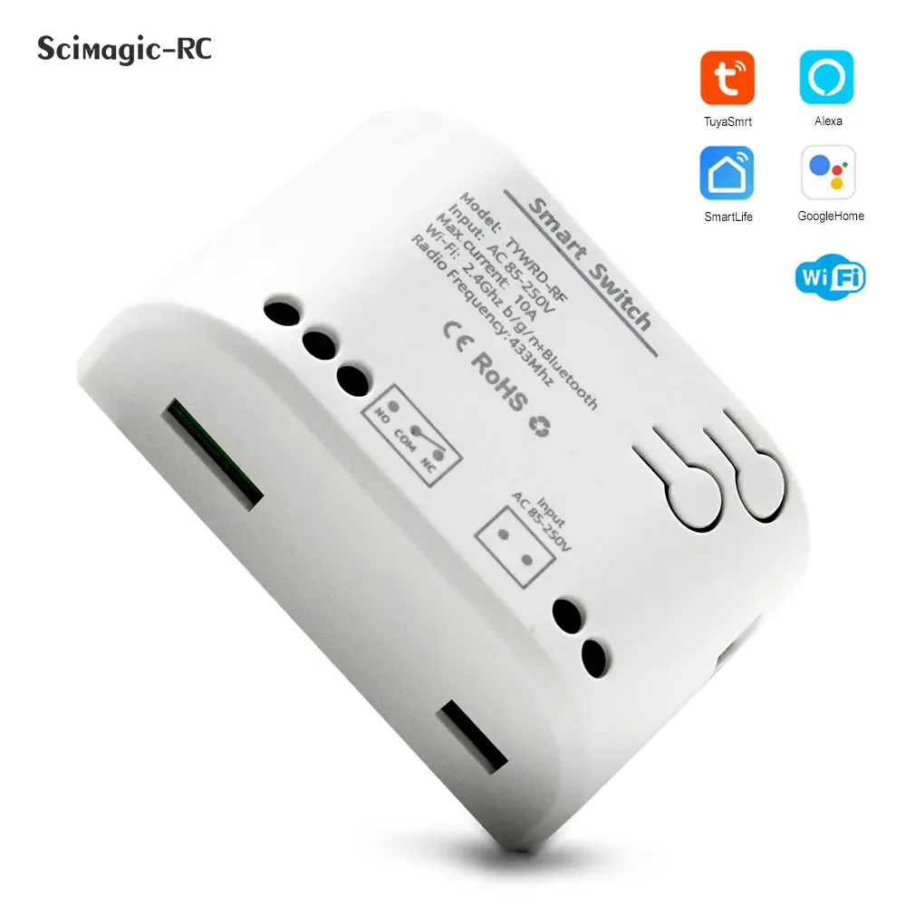 Module relais WiFi Tuya télécommande RF433