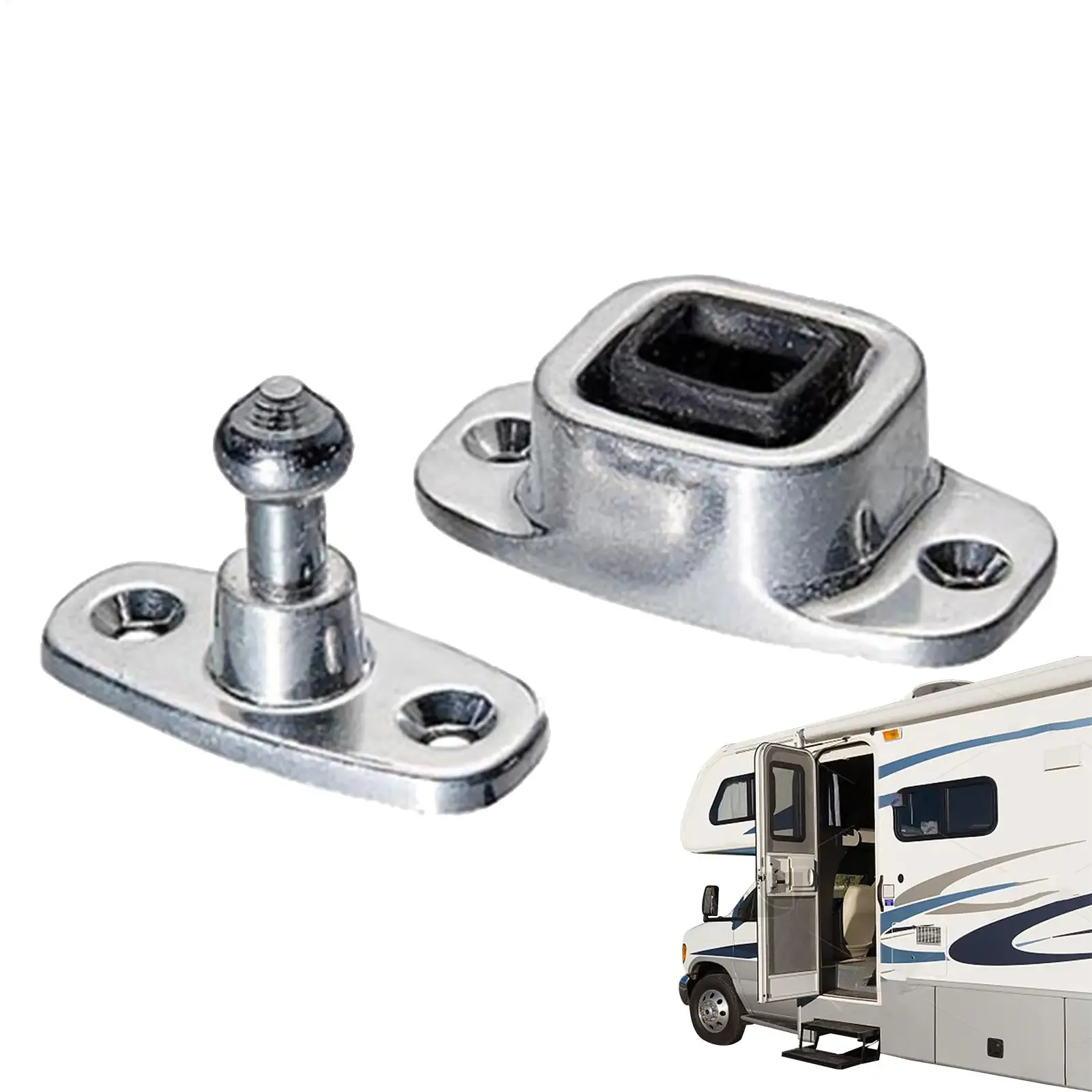 Support de porte pour camping-car en caoutchouc et aluminium