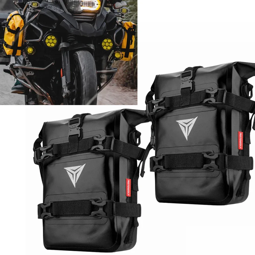 Sacoche étanche pour barres de protection de moto
