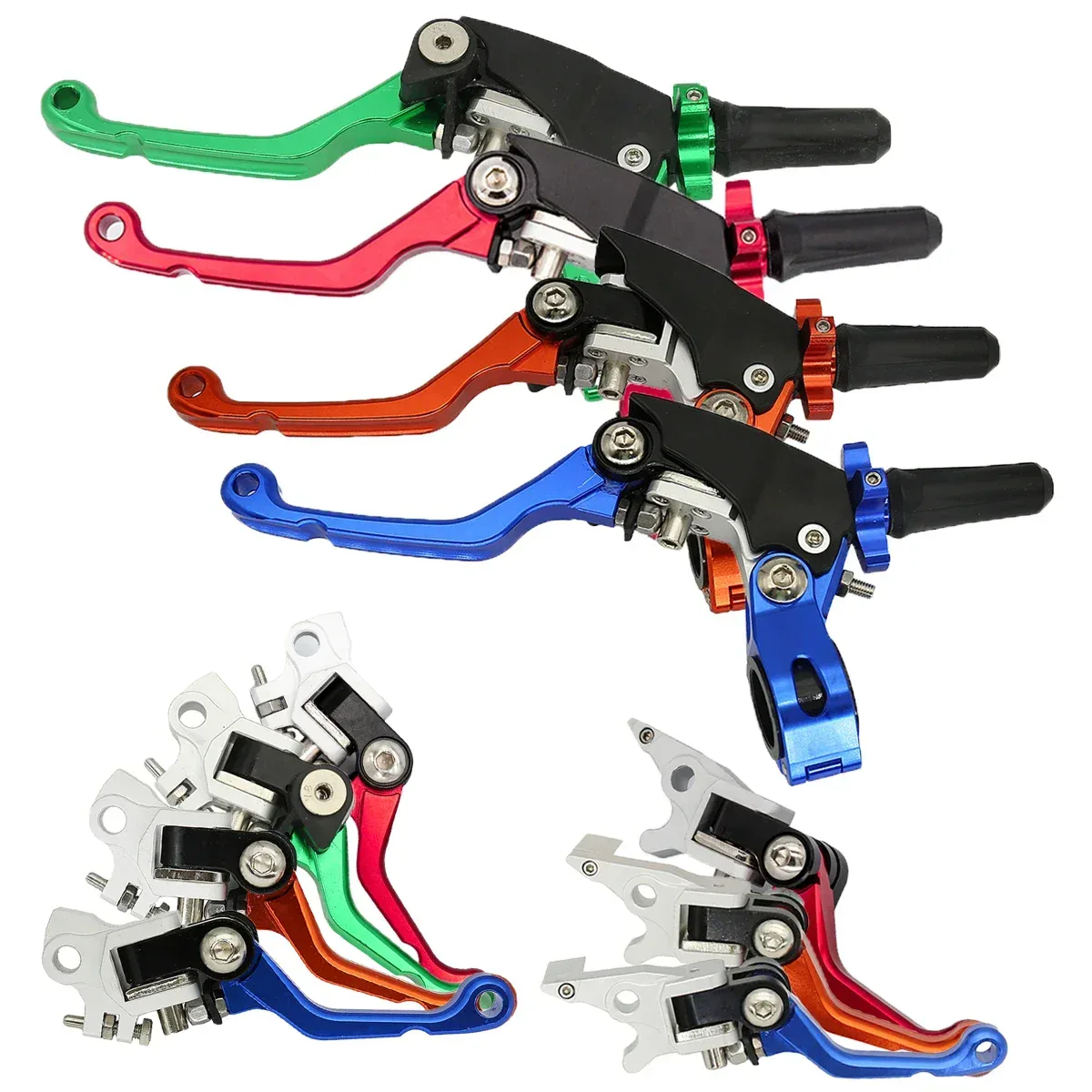 Leviers de frein et d'embrayage pliables CNC pour moto cross