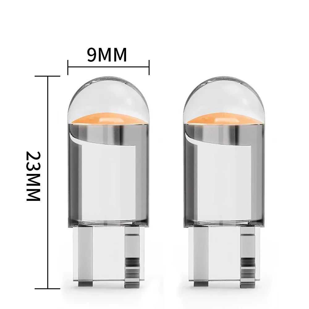 10/50pcs plus récent W5W Led T10 voiture lumière COB LED