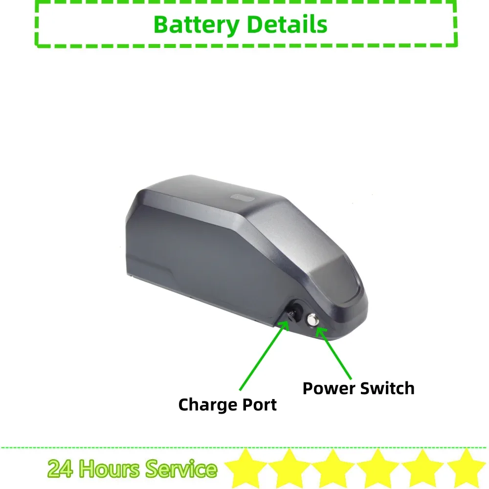 Batterie 36/48/52 V pour moteurs Bafang et Tongsheng