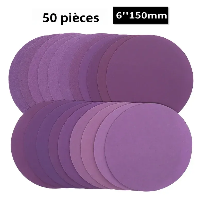 Disques de ponçage auto-agrippants 150 mm anti-colmatage
