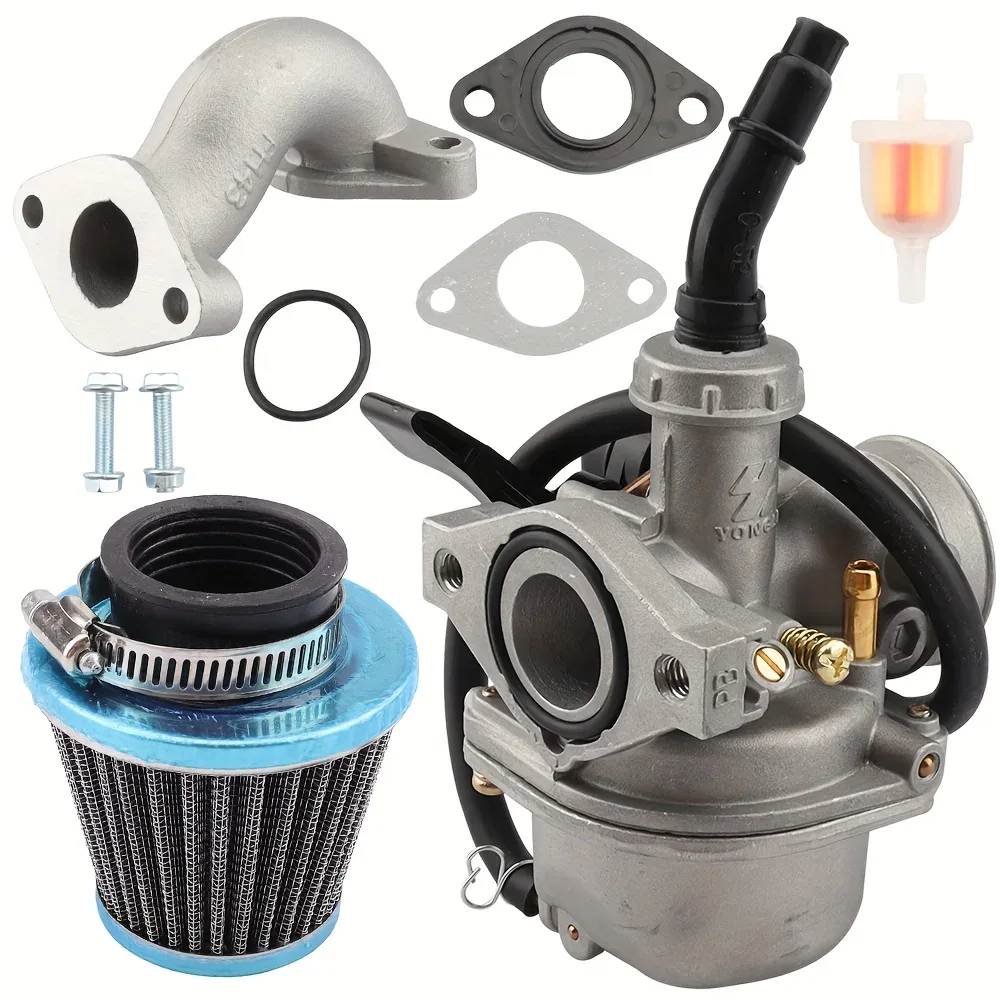 Carburateur moto PZ19 19 mm pour moteur horizontal 4 temps 50-125 cc