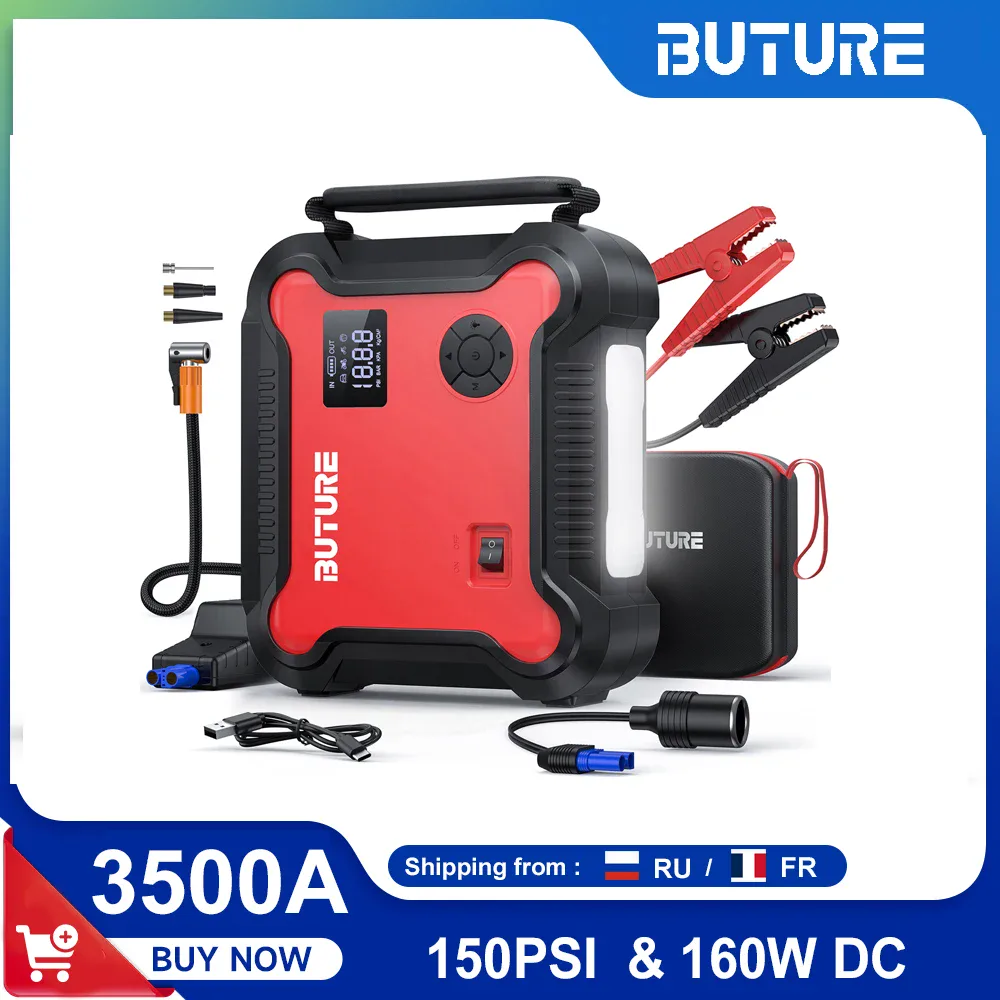 Booster de batterie avec compresseur d'air pour voiture