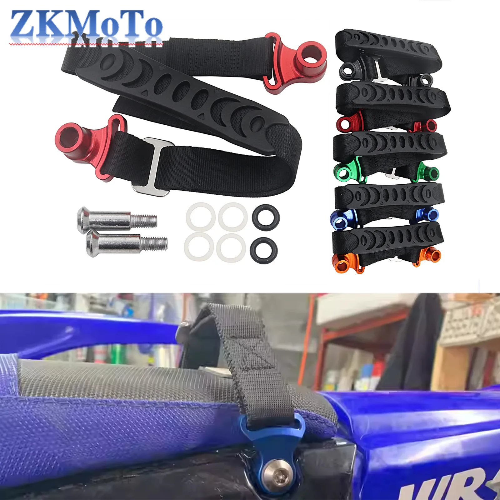 Sangle de traction et de sauvetage arrière pour moto cross