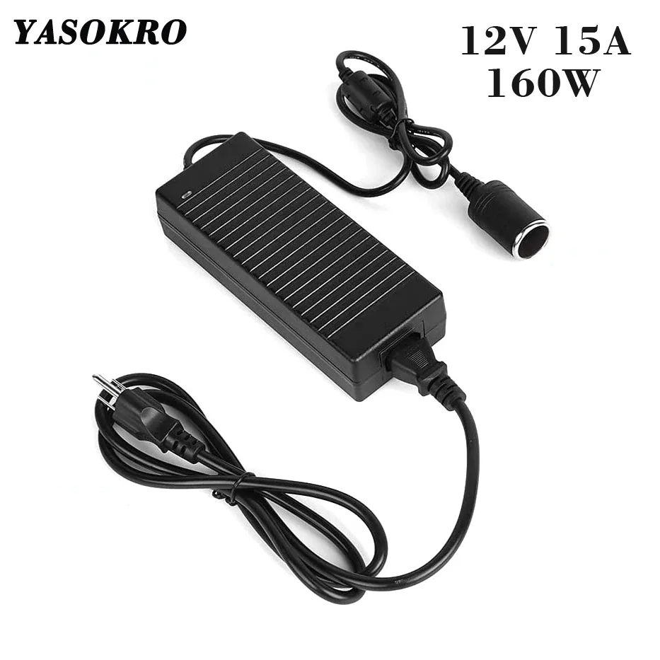 Adaptateur secteur 220V vers 12V à prise allume-cigare (160W)