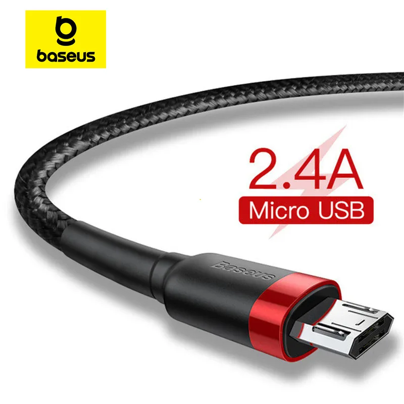 Câble Micro USB charge rapide 2.4A tressé