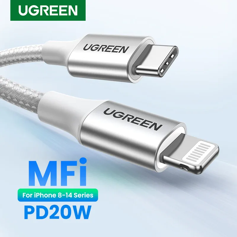 Câble USB-C vers Lightning certifié MFi charge PD
