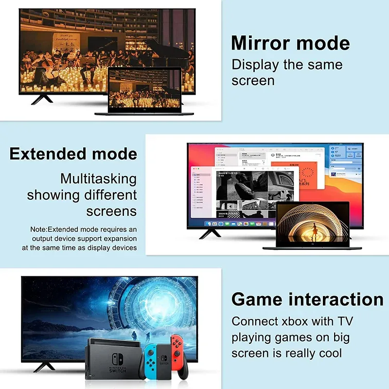 SHULIANCABLE-Câble HDMI vers VGA, prise en charge 1080P