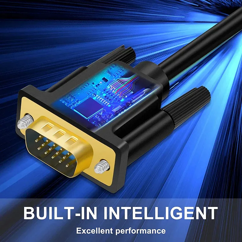 SHULIANCABLE-Câble HDMI vers VGA, prise en charge 1080P