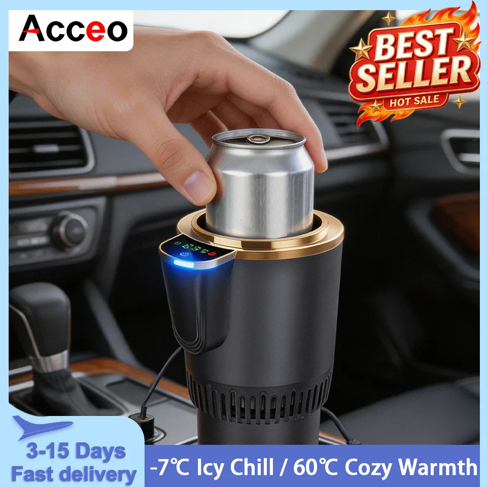 Tasse thermique électrique 2-en-1 pour voiture