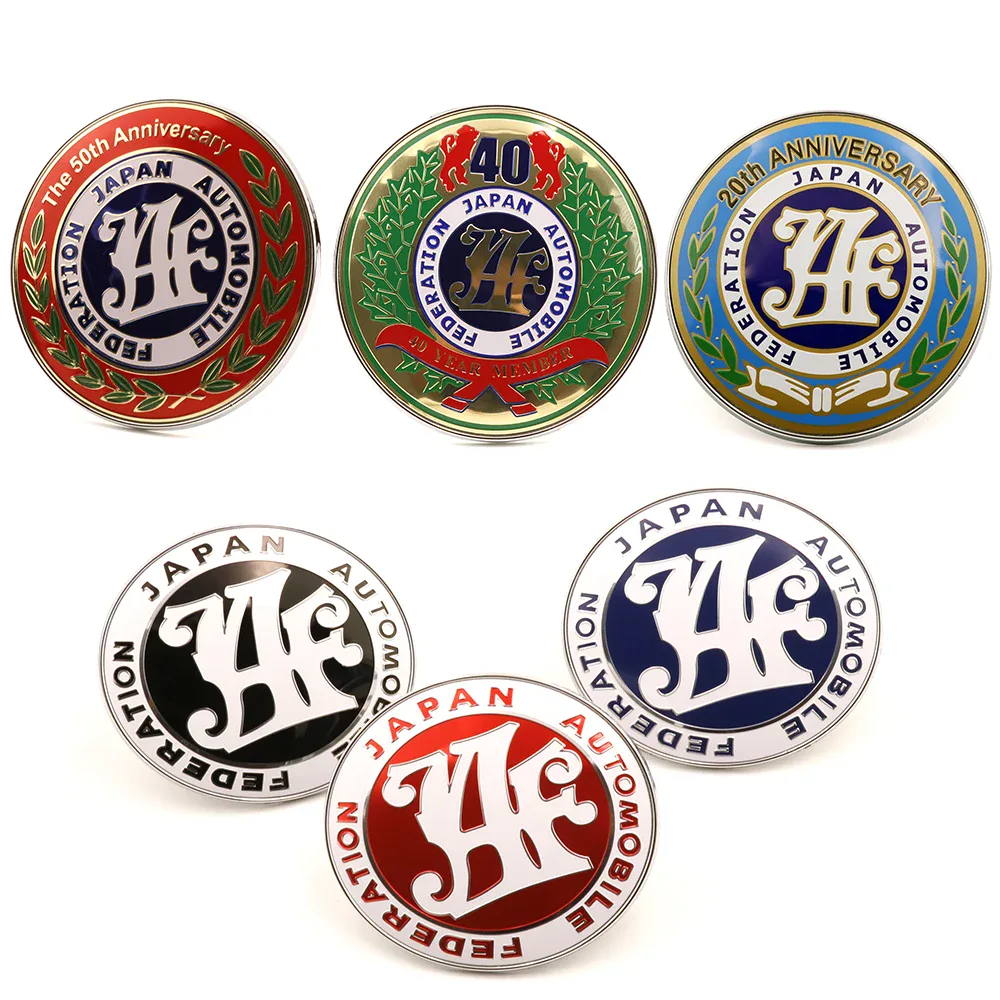 Badge de calandre avant en métal style JDM