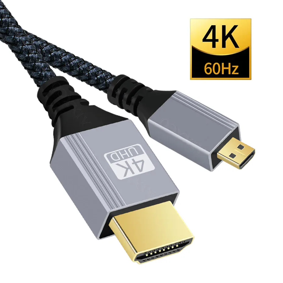 Câble Micro HDMI vers HDMI 4K 60Hz (appareil photo)